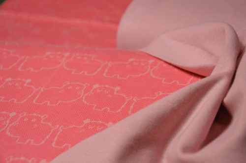 Jaquardjersey | Nilpferd pink
